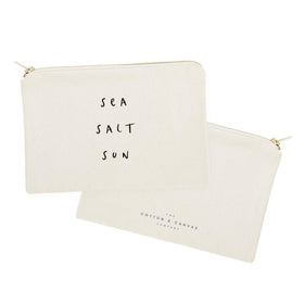 The Cotton & Canvas Co. Travel makeup pouch keeps essentials organized on the go.