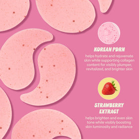 The Crème Shop Gelly Brightening Under Eye Patches soothe and depuff tired eyes during routine care.