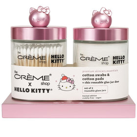 The Crème Shop Hello Kitty cotton swabs for precise skincare applications and gentle removal.