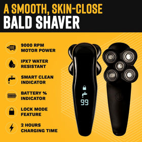 The Cut Buddy offers cordless freedom for shaving anywhere.