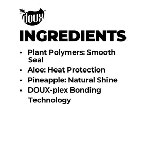 The Doux O.P.P. ONE-PASS PRESS near-flat iron showcasing heat shield up to 420°F.