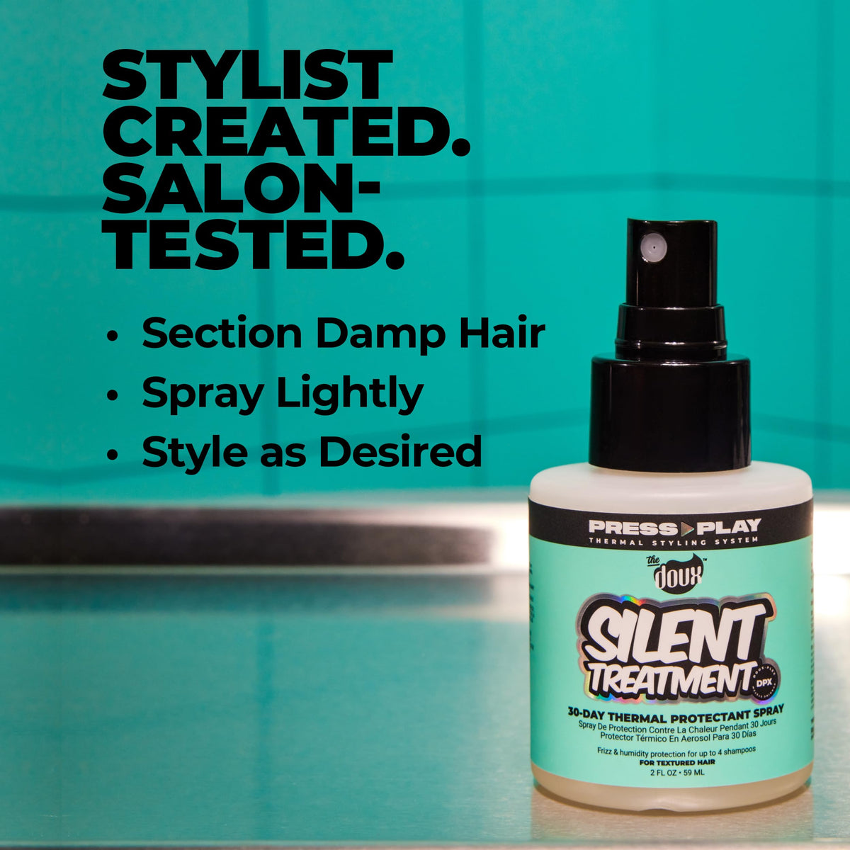 Travel-size Doux Silent Treatment packaging fits purses and gym bags.