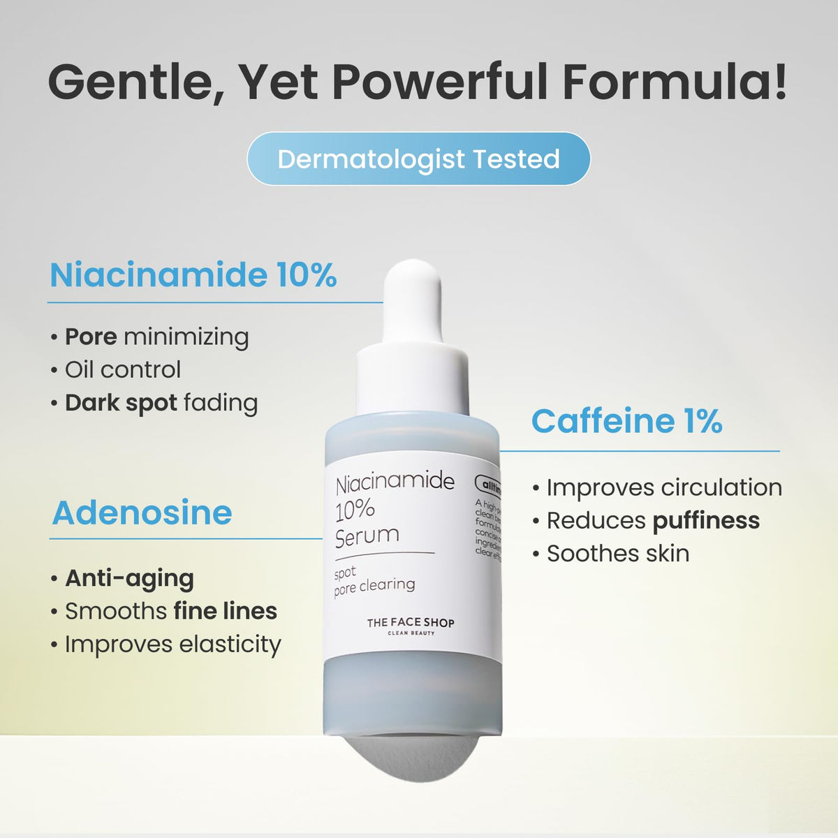 Texture swirl of The Face Shop Alltimate Niacinamide 10% serum.