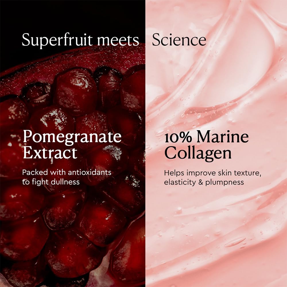 The Face Shop Pomegranate Collagen Eye Cream jar packaging emphasizes premium formula for daily use.