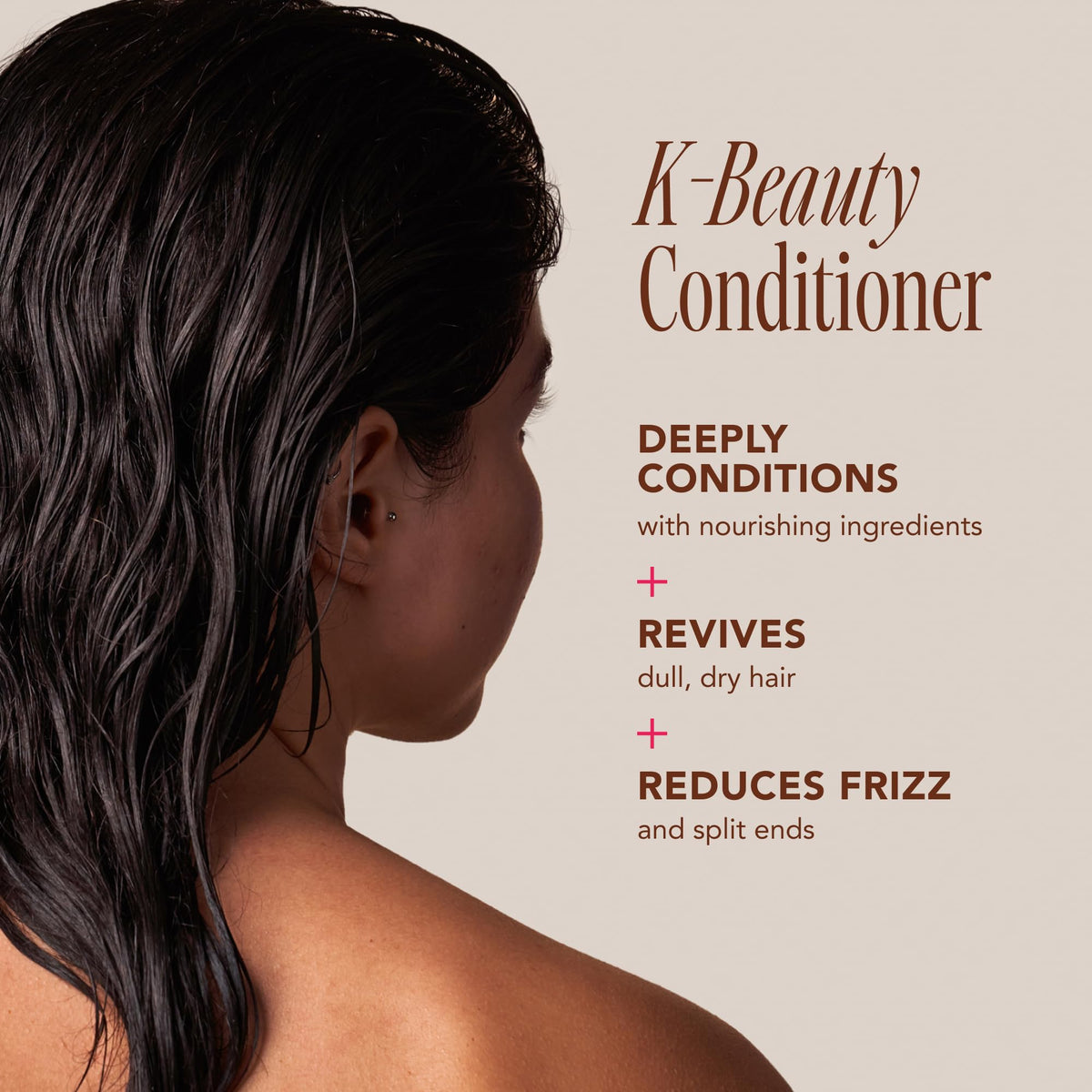 Ingredients panel highlights rice water and shea butter for conditioning