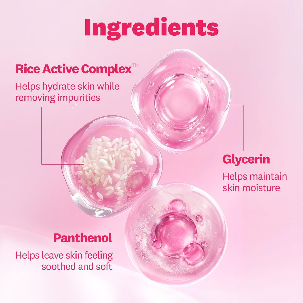 Close-up of The Face Shop Rice Water Bright bottle cap for travel-friendly cleansing.