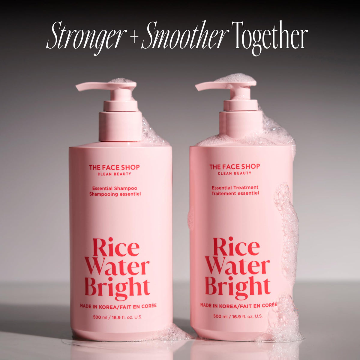 Sulfate-free label on The Face Shop Rice Water Bright bottle.