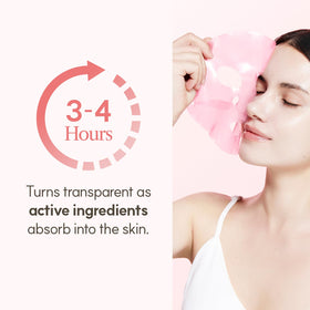 The Face Shop Rose PDRN Pink Collagen Mask rose extract detail for renewed skin.