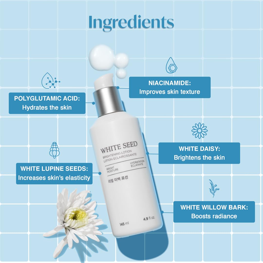 Swirl on skin demonstrating quick absorption and natural glow of The Face Shop lotion