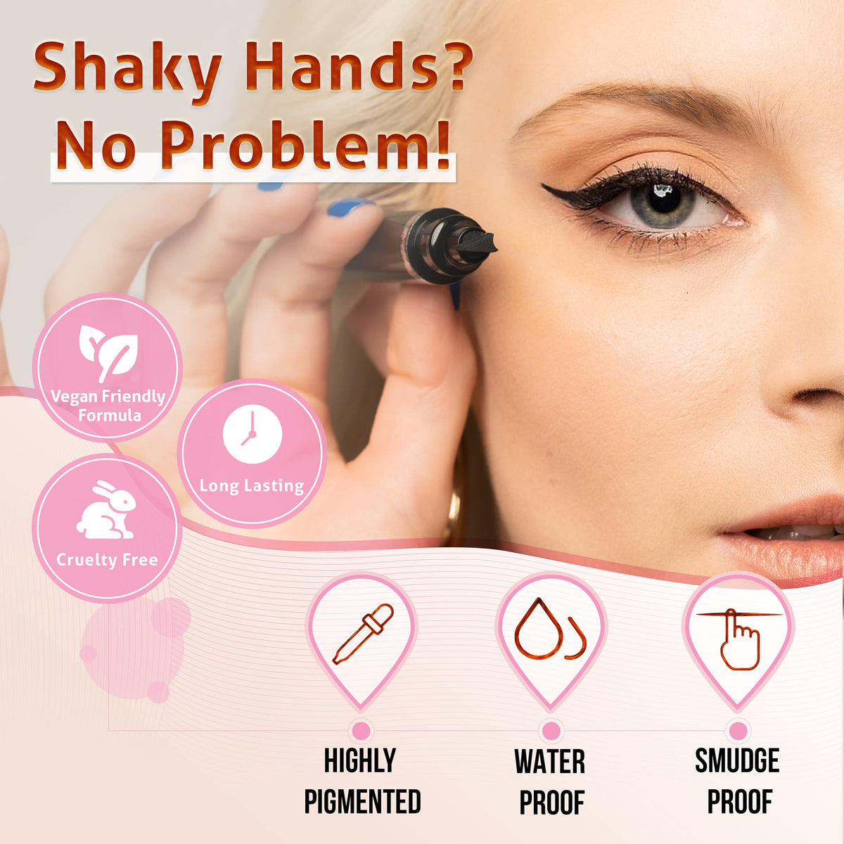 The Flick Stick stamp and liner duo image highlights reliable wing creation.