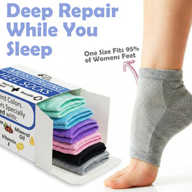 The Foot Medic overnight use with warm water soak supports heel care routines