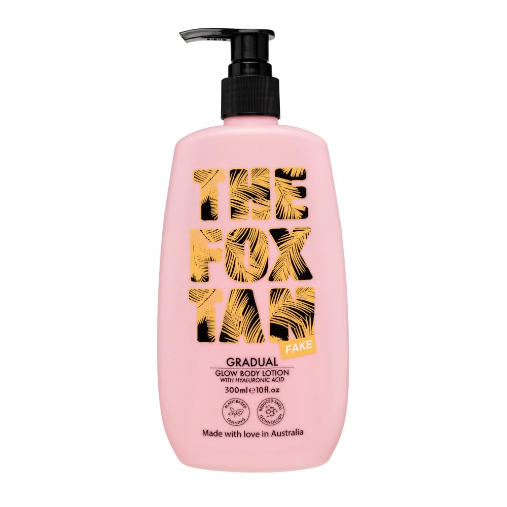 The Fox Tan Gradual Glow bottle pump for easy, even application.