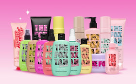 The Fox Tan Rapid Candy Oil logo confirms vegan, cruelty-free formula.