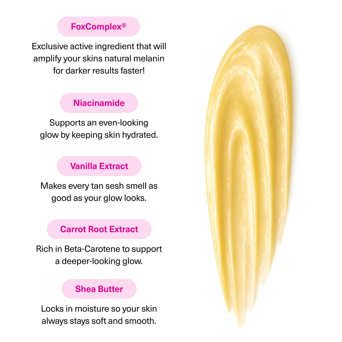 The Fox Tan Rapid Vanilla Custard at a beach-side setting showcases outdoor tanning versatility.