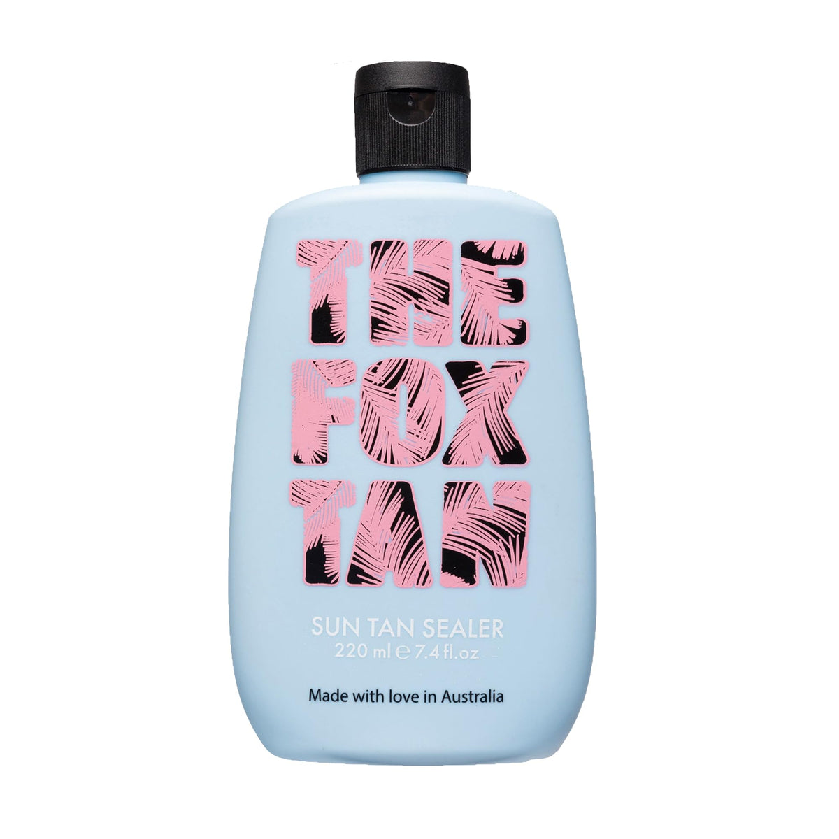 The Fox Tan Sun Tan Sealer bottle highlighting hydration for lasting glow.