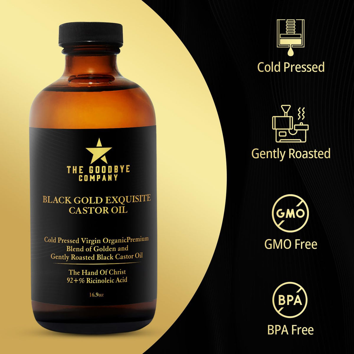 The Goodbye Company JBCO massaged into skin for deep hydration and smooth texture.