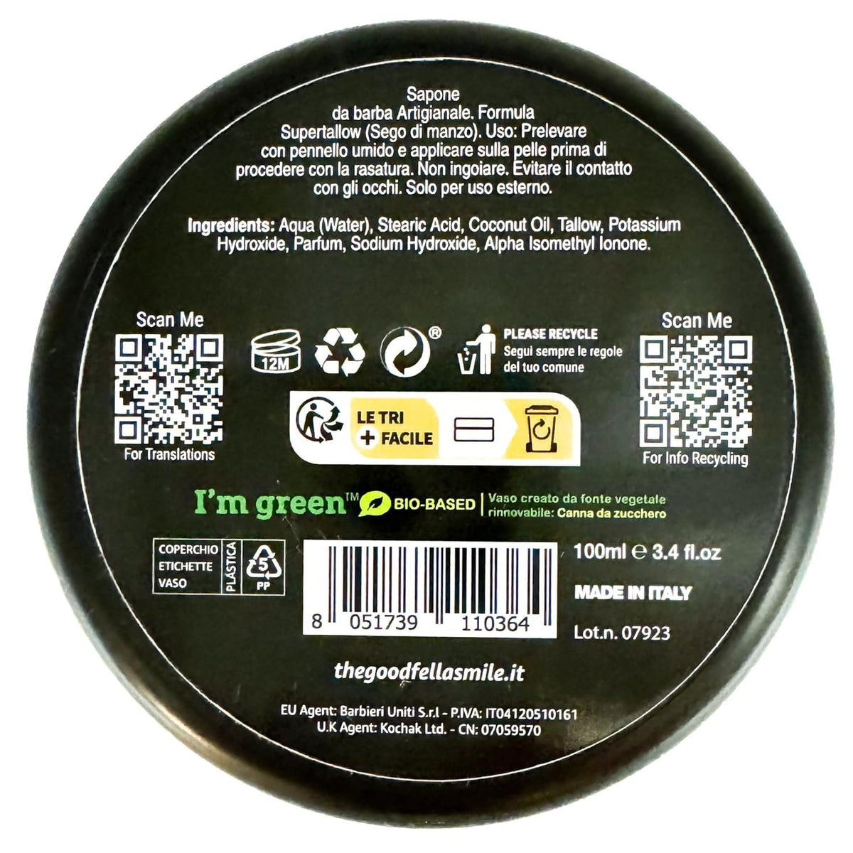 Close-up of rich lather from Inferno delivering a smooth glide.