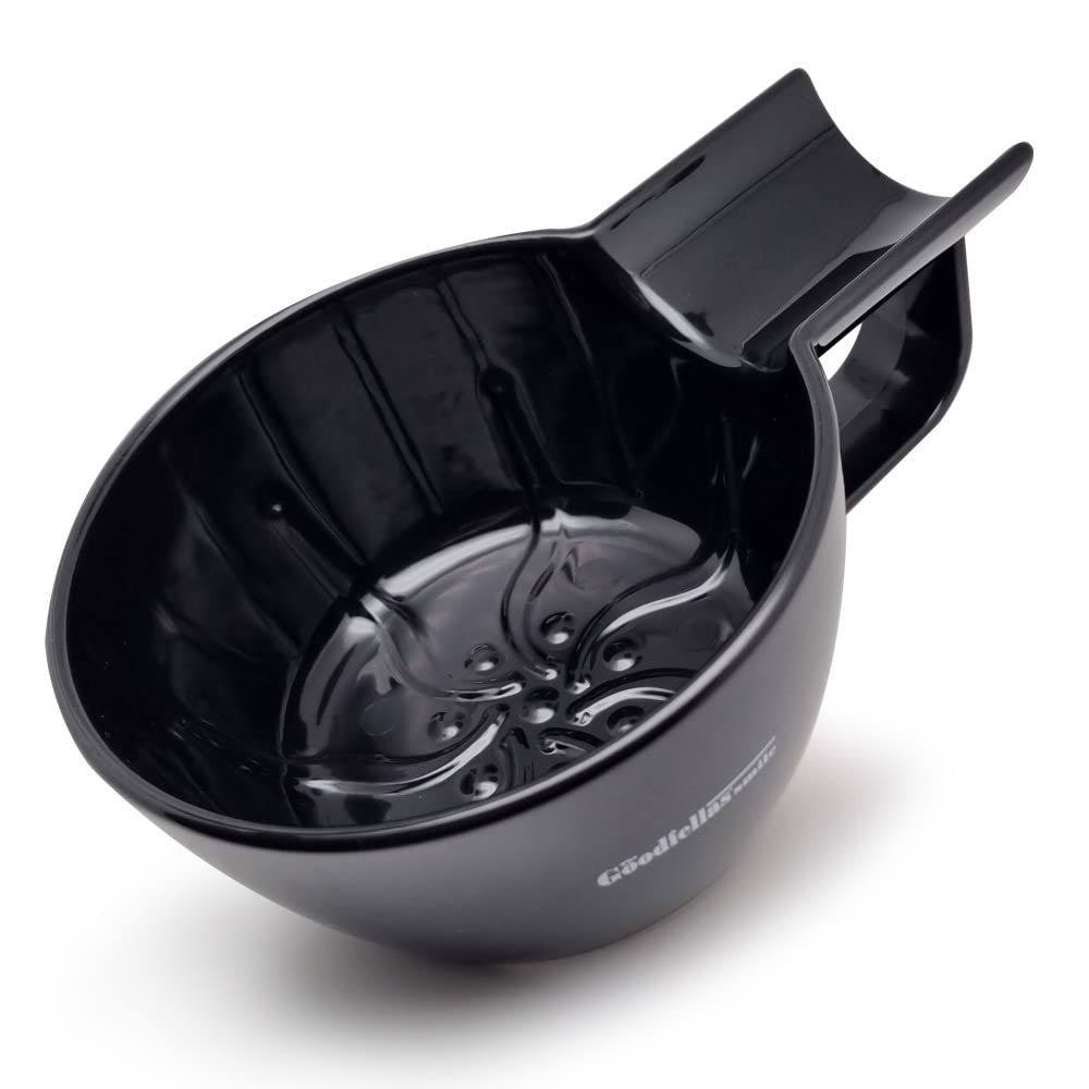 The Goodfellas' Smile shave bowl with built-in brush rest for convenient wet shaving.