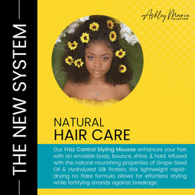 Ashley Marie Styling Mousse supports color-safe, sulfate-free styling for vibrant hair.