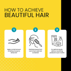 The Hair Diagram product helps moisture retention and non-flake finish during styling.