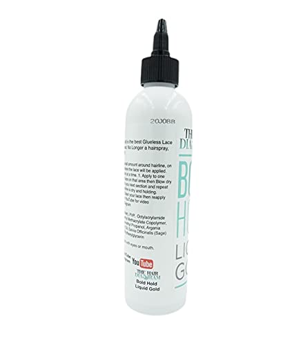 The Hair Diagram Bold Hold Liquid Gold water-based formula dries quickly.