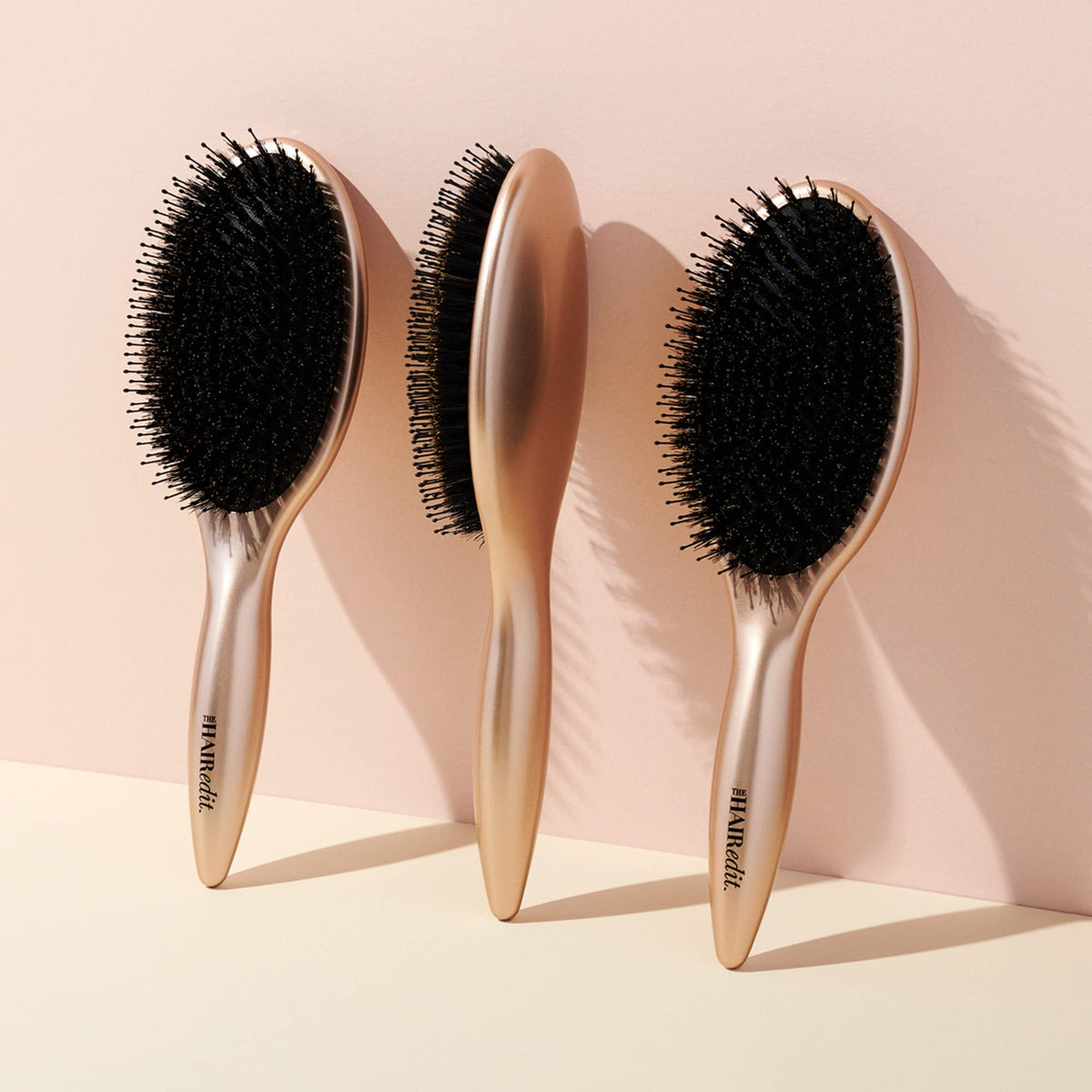 The Hair Edit Finish & Shine demonstrates use on all hair types.