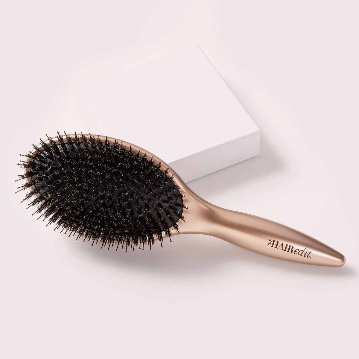 The Hair Edit Finish & Shine ultra-lightweight handle supports effortless brushing.
