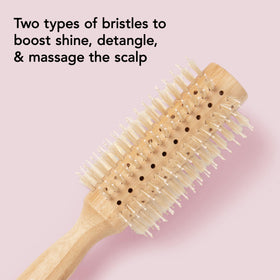 The Hair Edit Sleek Goddess bristles help smooth hair for a frizz free finish.