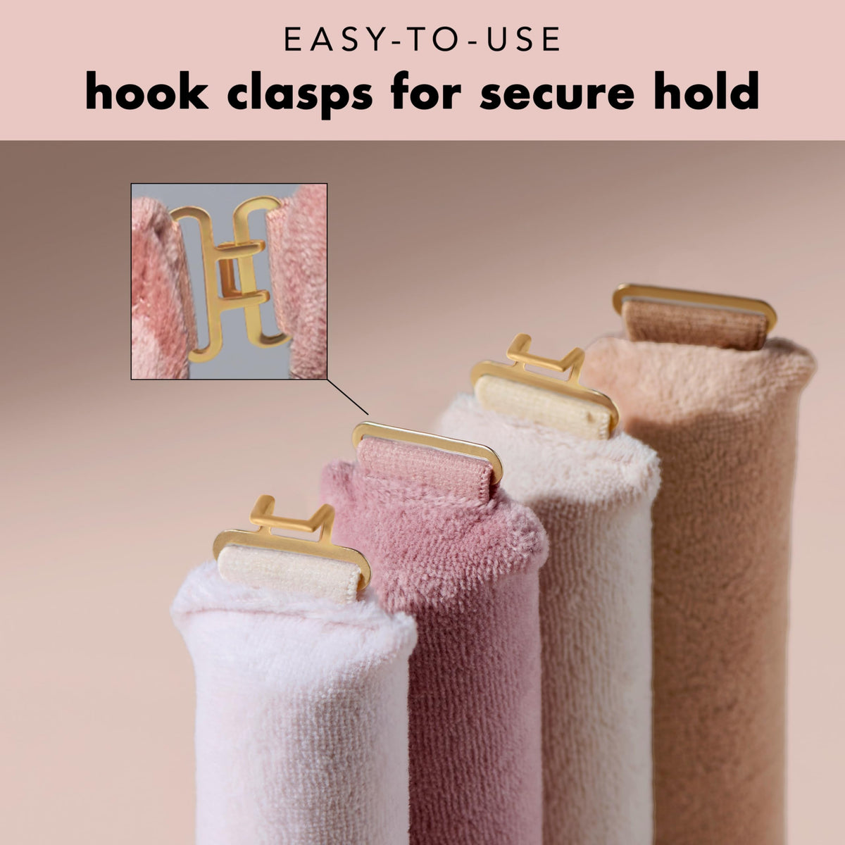 The Hair Edit four-rod set neatly stored in the included bag