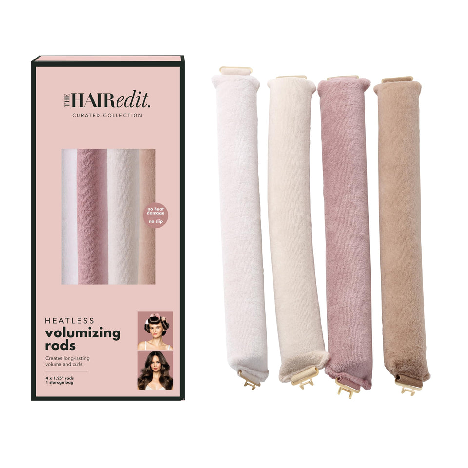 The Hair Edit volumizing rod with overnight curls for gentle heatless volume