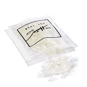 The Hair Shop keratin glue lined clear tubes, 4mm and 250 pcs, for strong bond in extensions