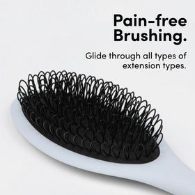 The Hair Shop Light Blue Loop Brush looped bristles glide for smooth detangling.