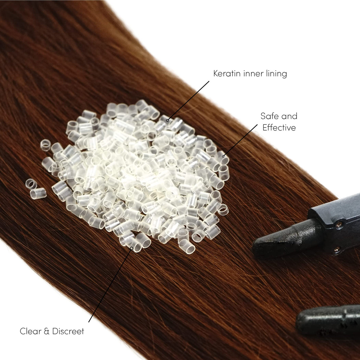 The Hair Shop USA-manufactured tubes ensuring safe, reliable extension bonding