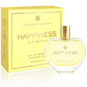 The Heart Company Happiness in a heart shaped bottle for mood uplift