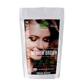 The Henna Guys 2-pack medium brown henna dye packaging for natural color.