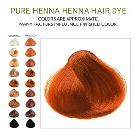 The Henna Guys gray hair coverage test demonstrates potential color blending.