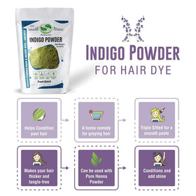 Texture detail of The Henna Guys Indigo powder for easy mixing