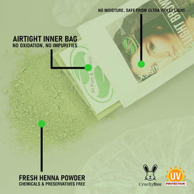 The Henna Guys light brown dye mix creating creamy paste