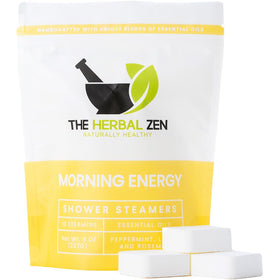The Herbal Zen morning energy shower steamer 10-pack for an invigorating start to your day