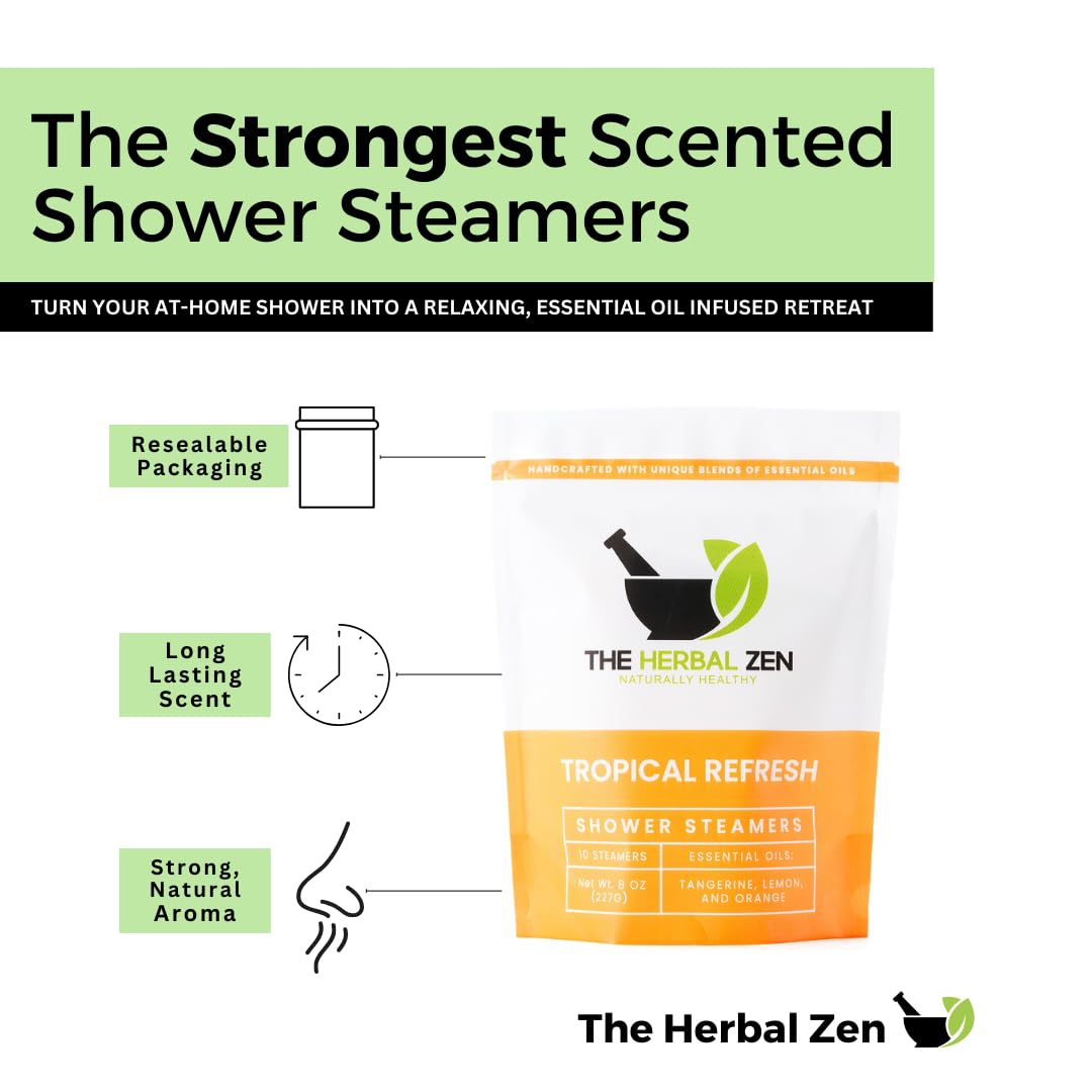 The Herbal Zen Shower Steamer transforms a routine shower into a mindful moment