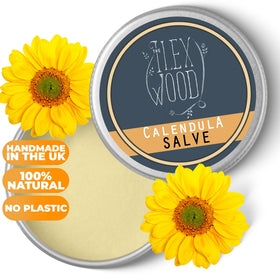 The Ilex Wood Calendula Salve lavender scent suggested in a calming context.