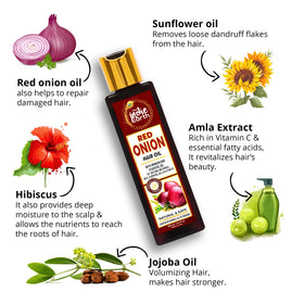The Indie Earth Red Onion Hair Growth Oil application gesture supports targeted scalp nourishment.