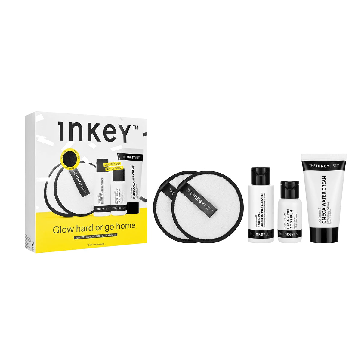 The INKEY List Glow gift set main image, ideal glow ritual.