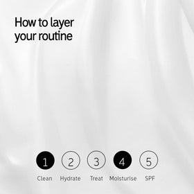 Lifestyle shot of glow routine in use for radiant skin.