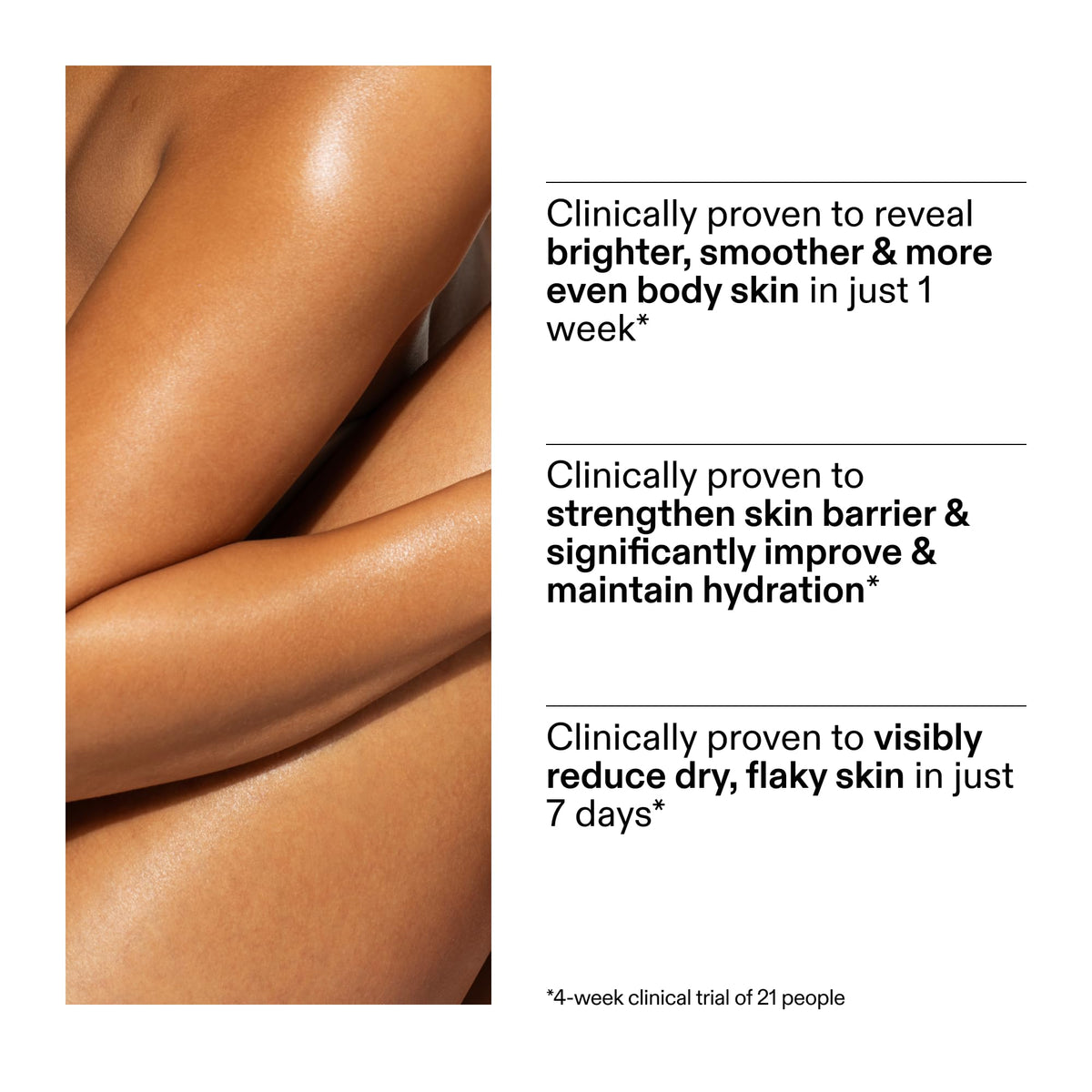 The INKEY List PHA Body Water Cream fragrance-free formula, ideal for sensitive skin.