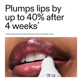 The INKEY List application shot shows easy lip layering for a fuller look.