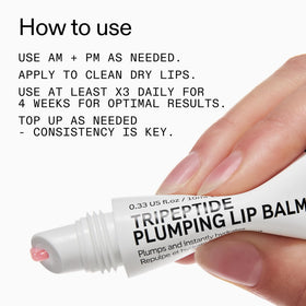 The INKEY List close-up demonstrates lasting moisture for soft, comfortable lips.