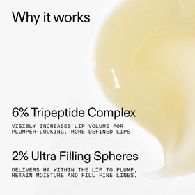 Packaging shot of The INKEY List Tripeptide Plumping Lip Balm.