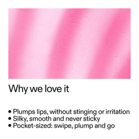 The INKEY List pink tint lip balm swatch adds natural sheen.