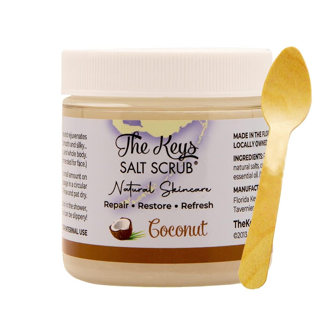 The Keys Salt Scrub Key lime aromatherapy provides refreshing citrus scent.